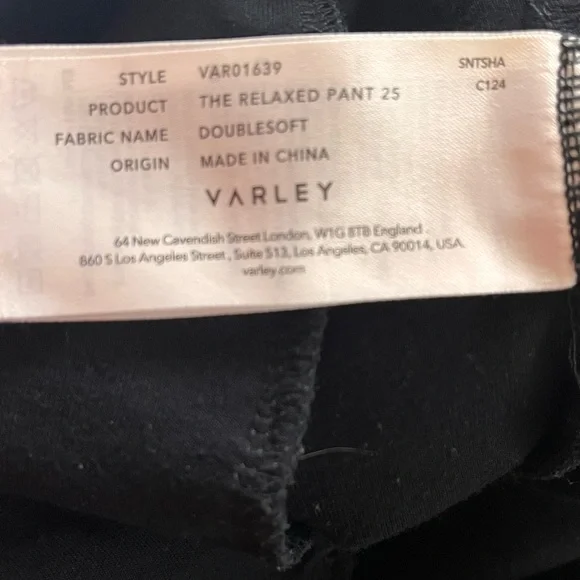 Varley double soft the relaxed pants 250 size large US 10 - Picture 12 of 15